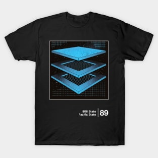 Pacific State / Minimalist Graphic Artwork Design T-Shirt